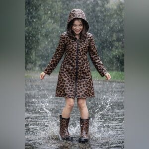 Sz 37 (7) Sanmm rain boots waterproof boots galoshes leopard print new spring